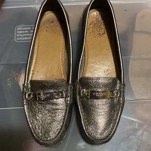 Coach slip on shoes! Warm Pewter! 9M with original box!